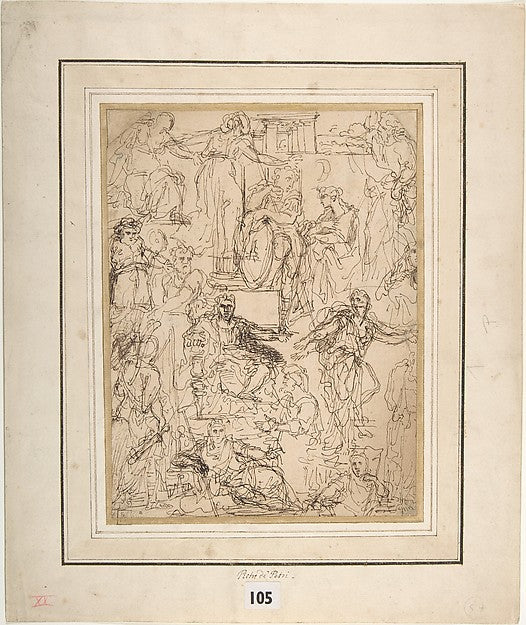 Figure Studies for a Judgment Scene-Michel Corneille the Young,  Poster Print Wall Art