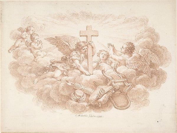 The Cross Triumphant over Worldly Powers 1782-Charles Nicolas,  Poster Print Wall Art