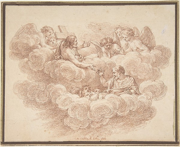The Risen Christ Appearing to Souls in Purgatory 1782-Charles,  Poster Print Wall Art