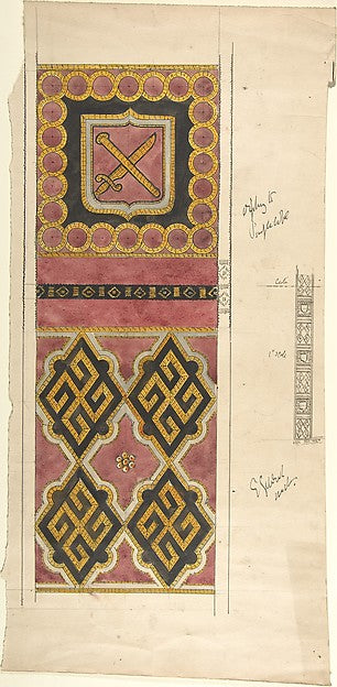 Red  Black and Gold Drapes  etc. late 19th–early 20th cent-Ern,  Poster Print Wall Art