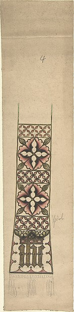 Design for a Stole or Maniple late 19th–early 20th cent-Ernest,  Poster Print Wall Art