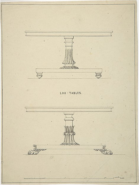 Designs for Loo-Tables 1835–1900-Robert William Hume , Poster Print