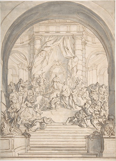 Ecce Homo early 18th cent-After Charles Antoine Coypel,  Poster Print Wall Art