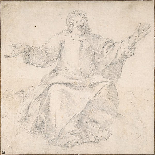 Study for Christ as Mediator-Jean Daret,  Poster Print Wall Art
