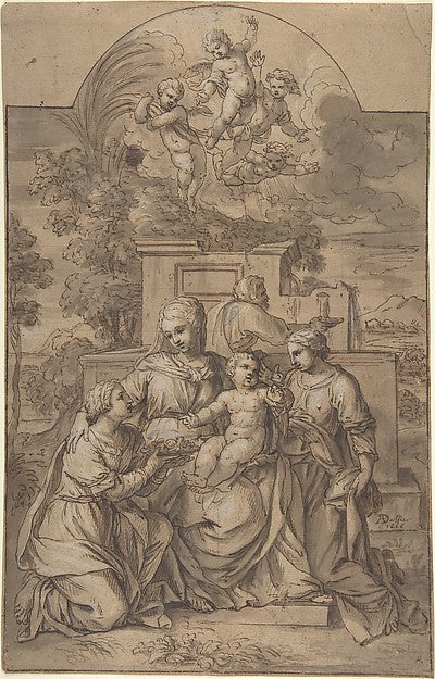 The Rest on the Flight into Egypt 1666-Adrien Dassier,  Poster Print Wall Art