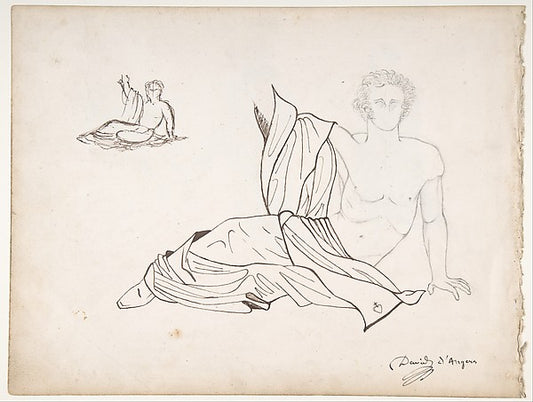 General Bonchamp Shown in a Pose Designed for His Tomb  19th c,16x12"(A3) Poster