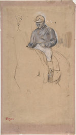 A Jockey on His Horse c1868–70-Edgar Degas,16x12"(A3) Poster