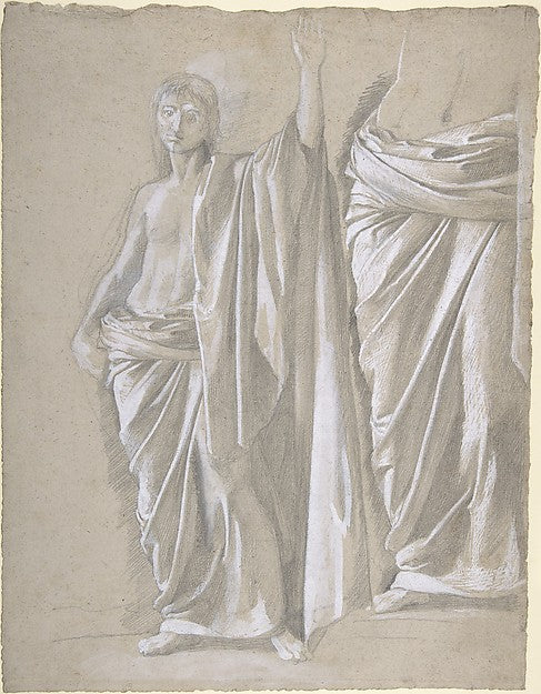 Study of a Draped Figure 1857–58,16x12"(A3) Poster
