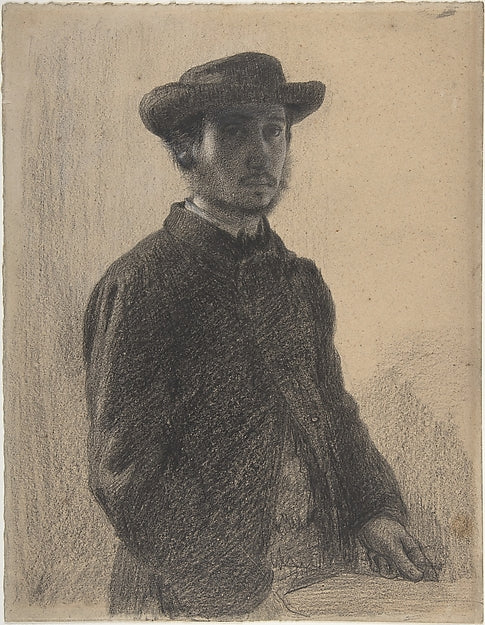 Self-Portrait by 1857-Edgar Degas,16x12