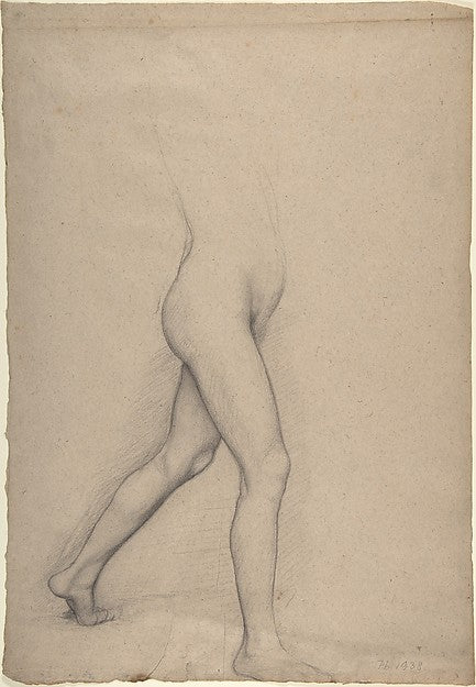 Study of a Girl's Legs for the painting "Young Spartans" c1860,16x12"(A3) Poster