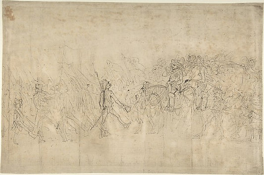 A Military Review late 18th–early 19th cent-Attributed to Thom,16x12"(A3)Poster