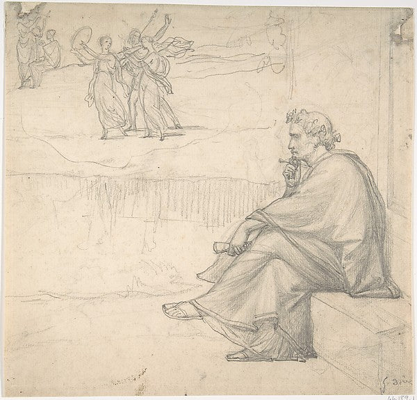 Male figure in classical costume 1845–83,16x12"(A3) Poster