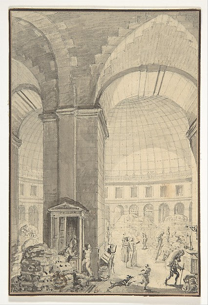 Interior of Halle aux Blés  Paris [The Corn Exchange] n.d.-Jea,  Poster Print Wall Art