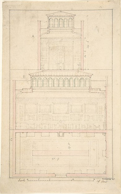 Mansion of Thomas Hope  Flemish Picture Gallery c1824-H. Anste, Poster Print