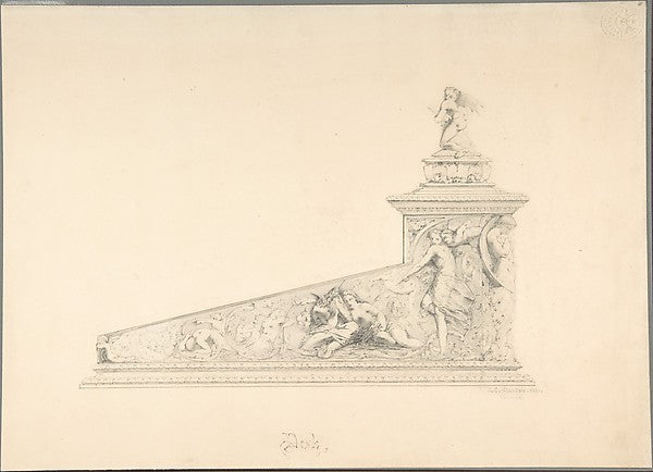 Design for a Desk with Decorations from A Midsummer Night's Dr,  Poster Print Wall Art