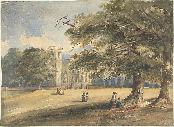 View of a Churchyard  Southborough  Kent 1837-Anonymous,19th,  Poster Print Wall Art