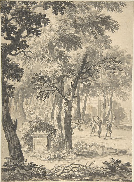 Picturesque Landscape 18th cent-Anonymous,British,18th cent,  Poster Print Wall Art