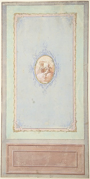 Wall Panel Design 19th cent-Anonymous, British, 19th cent,16x12