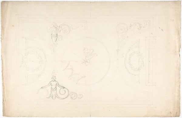Design for a Ceiling 18th cent-Anonymous,British,18th cent,  Poster Print Wall Art