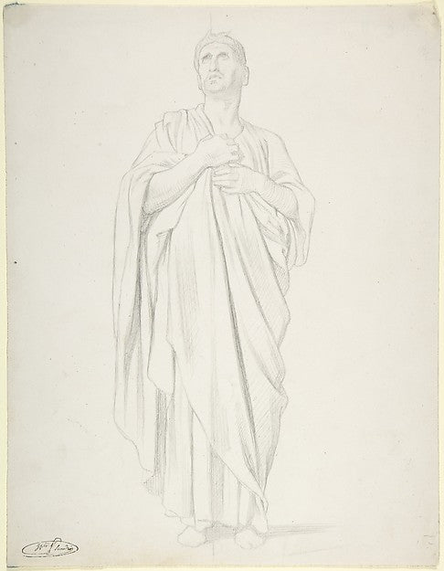 Study of an Apostle  for the painting of the Ascension in Sain,16x12"(A3) Poster