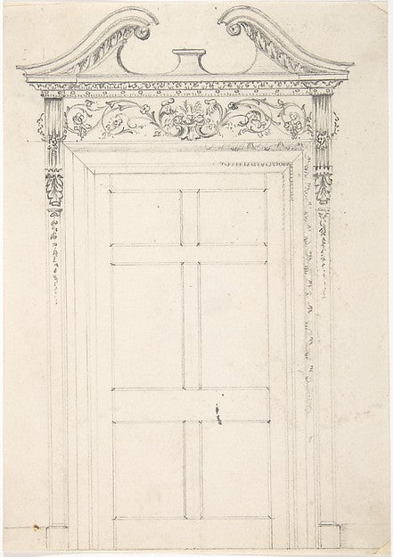 Design for a Doorway first half 19th cent-Anonymous, British, ,  Poster Print Wall Art