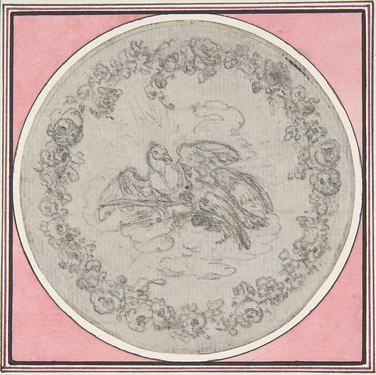 Design for a Box-Lid 17th cent-Hubert François Gravelot,16x12"(A3) Poster