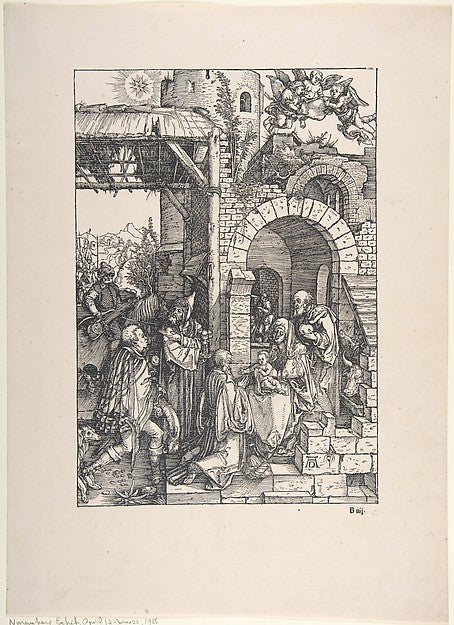The Adoration of the Magi  from the series The Life of the Vir, Poster Print