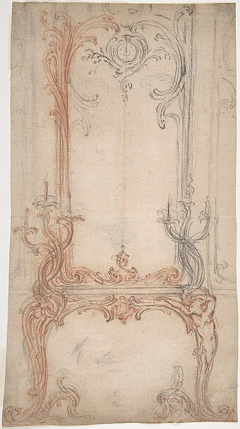 Study for a Mantel and Overmantel n.d.-Laurent Hubert,16x12"(A3) Poster