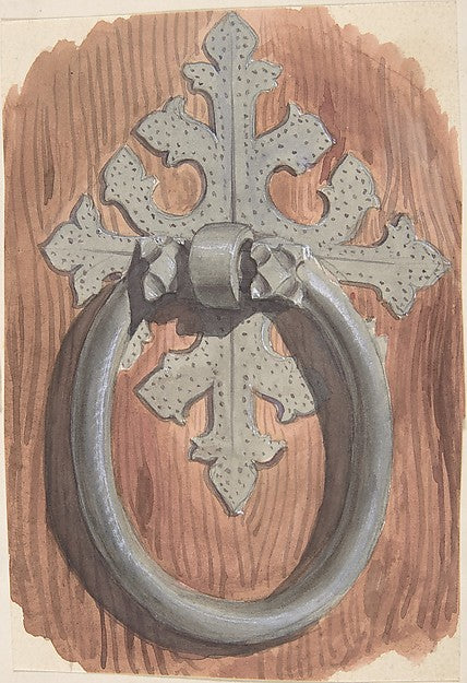 Door-ring second half 19th cent-Anonymous, British, 19th cent,  Poster Print Wall Art