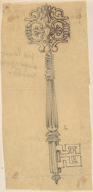 Key second half 19th cent-Anonymous, British, 19th cent,16x12