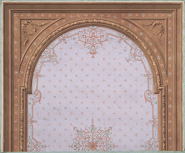 Design for Ceiling  Hôtel Cottier c1879-Jules-Edmond-Charles L,  Poster Print Wall Art