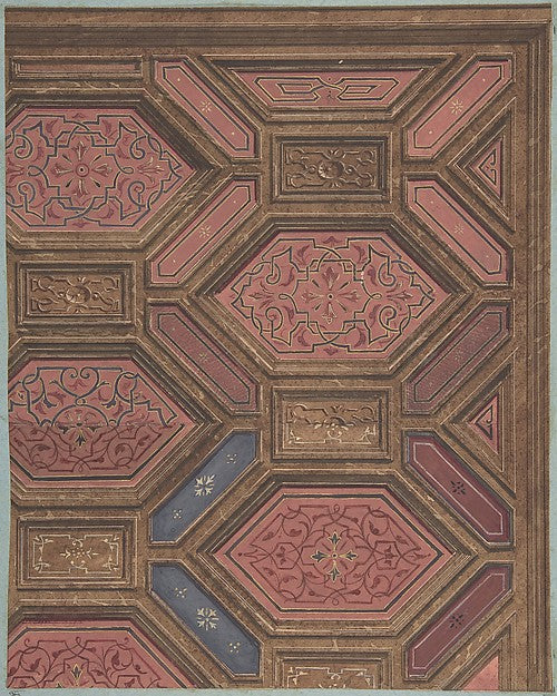 Design for Dining Room  Hôtel de Doctor Cranchi 1872-Jules-Edm,  Poster Print Wall Art