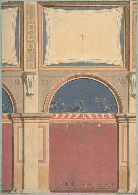 Design for Elevation of Gallery Bay  Château de Deepdene 1875–,  Poster Print Wall Art