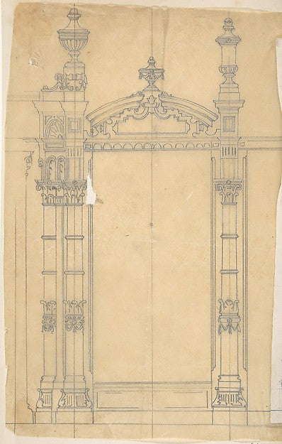 Design for Grate 19th cent-Anonymous, British, 19th cent,  Poster Print