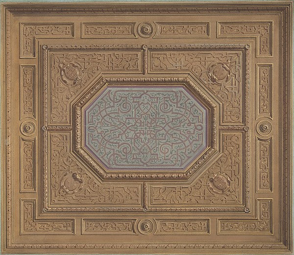 Design for Dining Room Ceiling  Neudeck second half 19th cent-,  Poster Print Wall Art