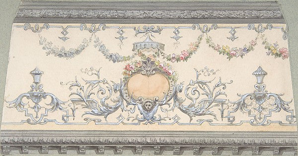 Design for Cove Section second half 19th cent-Jules-Edmond-Cha,  Poster Print Wall Art