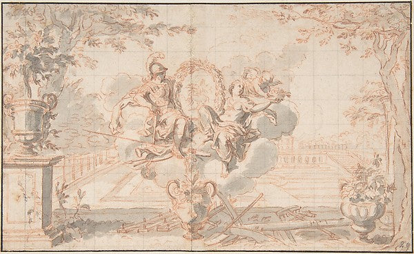 Allegory of Spring  after Sébastien Leclerc 18th cent-Anonymou,  Poster Print Wall Art