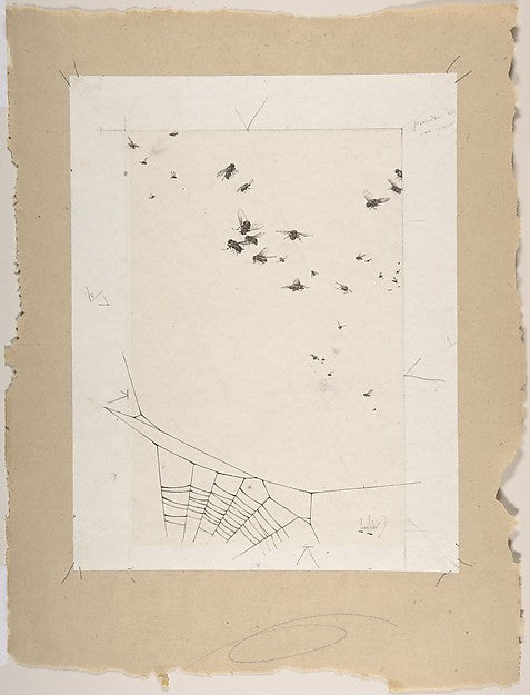 A Swarm of Flies above a Spider's Web 1860–84-Alexandre-Louis ,16x12"(A3)Poster
