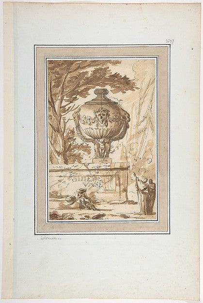 Frontispiece for a Suite of Vase Designs mid-18th cent-Louis J,  Poster Print