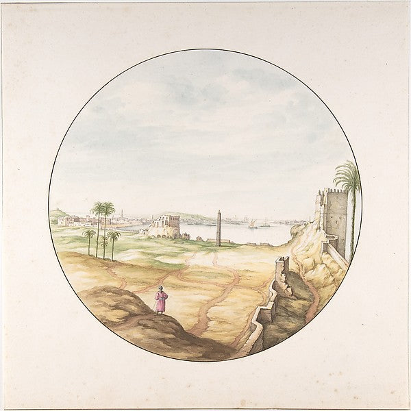 View of the Obelisk of Thutmosis III Seen from the Walls of Al,  Poster Print