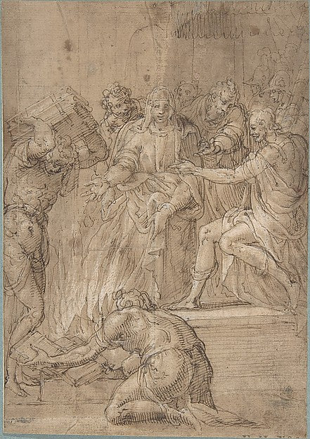 The Cumaean Sibyl before Tarquin the Proud 16th cent-Niccolò d, Poster Print