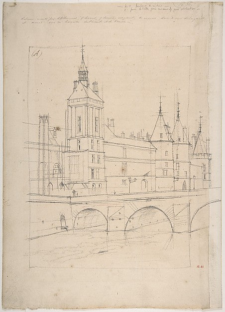 The Clock Tower c1852-Charles Meryon,  Poster Print Wall Art