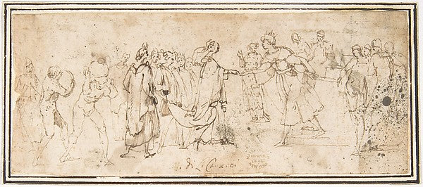 King Solomon Receiving the Queen of Sheba 1624–63-attributed t,  Poster Print Wall Art