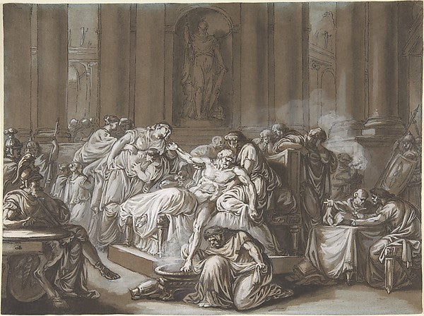 The Death of Seneca n.d.-Jean Guillaume Moitte, Poster Print