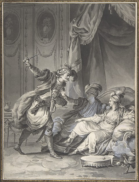 Comme ils en étaient là  arrive l'oncle c1778-Jean Michel More, Poster Print