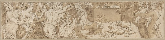 Procession  1520–50-After Domenico Beccafumi,16x12"(A3) Poster