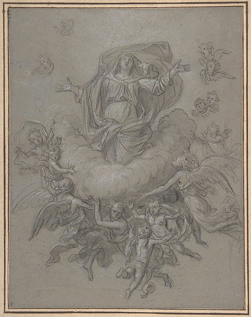The Assumption of the Virgin n.d.-Nicolas de Plattemontagne,  Poster Print Wall Art