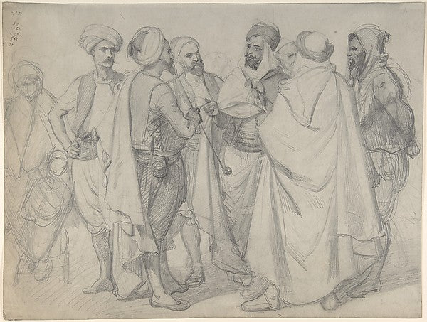 Study for 'Types de races algériennes' 1830–86-Henri-Félix-Emm, Poster Print