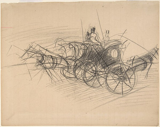 Hansom Cabs  New York c1897-Giovanni Boldini,16x12"(A3) Poster