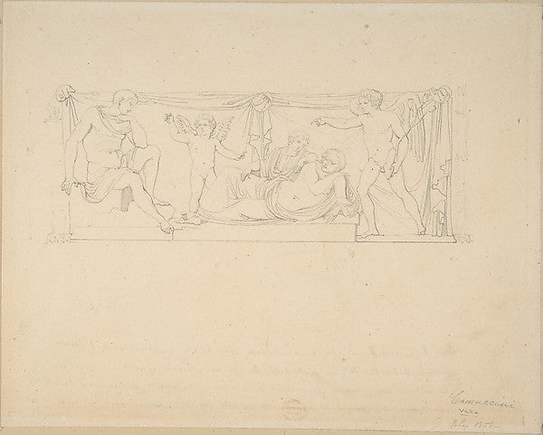 Mythological Scene 1771–1844-Vincenzo Camuccini,16x12"(A3) Poster